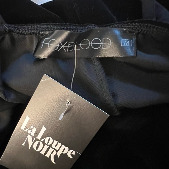 Fox blood velvet mega flare jumpsuit - Picture 3 of 4